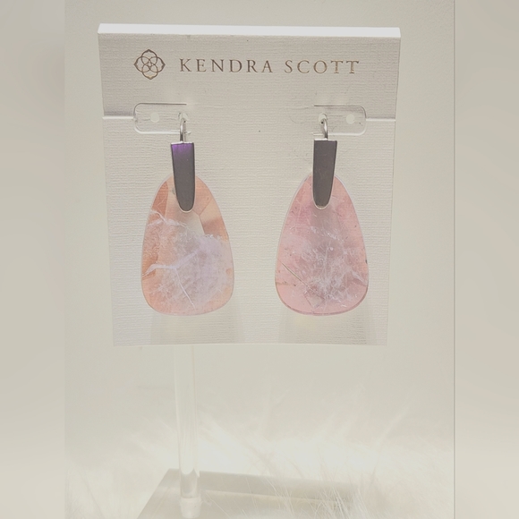 KENDRA SCOTT AMETHYST DICHROIC GLASS EARRINGS - Picture 2 of 2